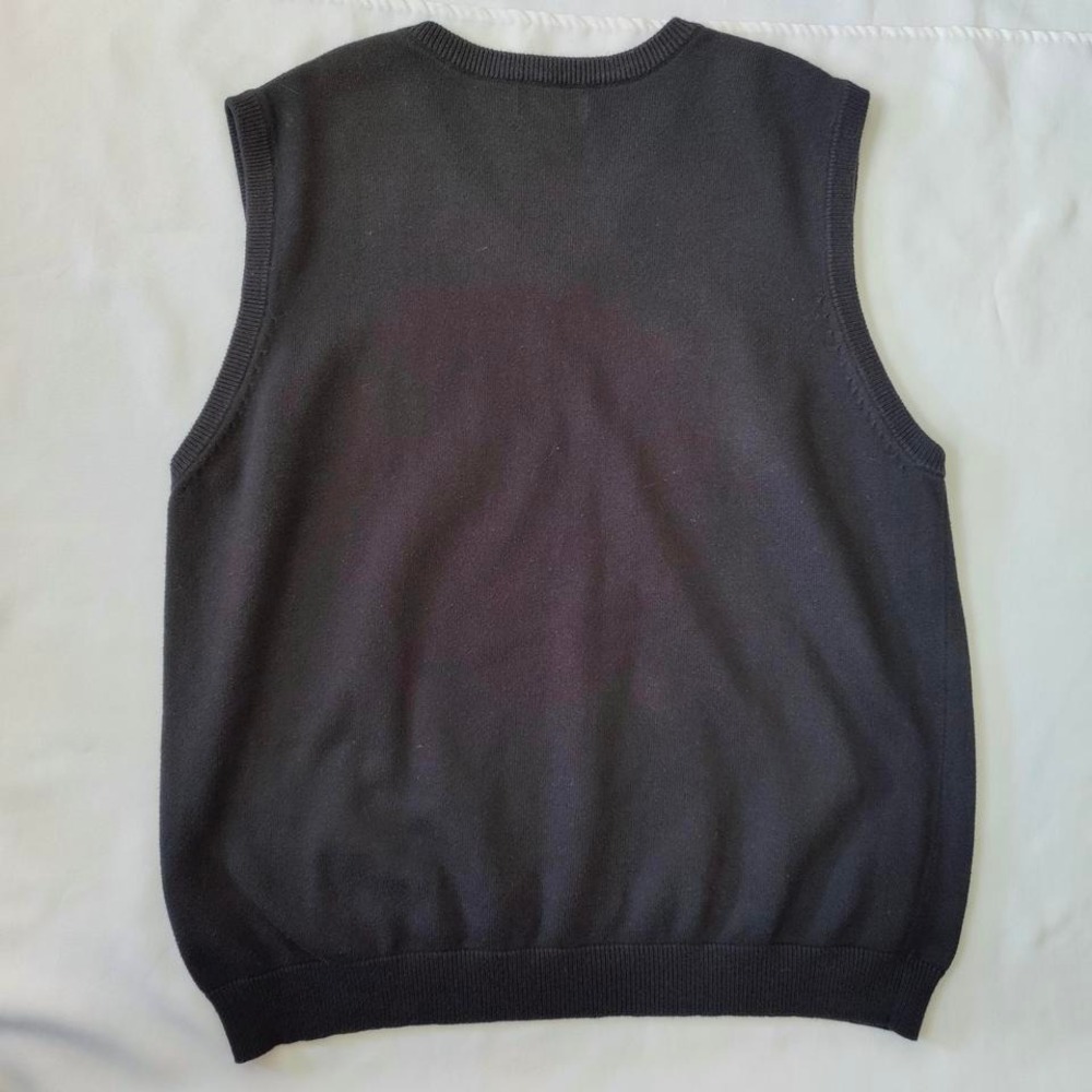 Eddie Bauer Dark Academia Heritage Preppy Cashmere Blend Knit Vest Cozy Mens XL - Picture 5 of 5